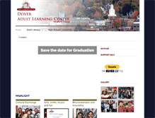 Tablet Screenshot of doveradultlearning.org